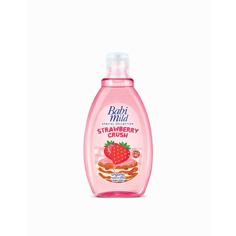 Babi Mild - Strawberry Crush Organic Head & Body Baby Bath - 180ml — image 1 — Meeshop Pakistan