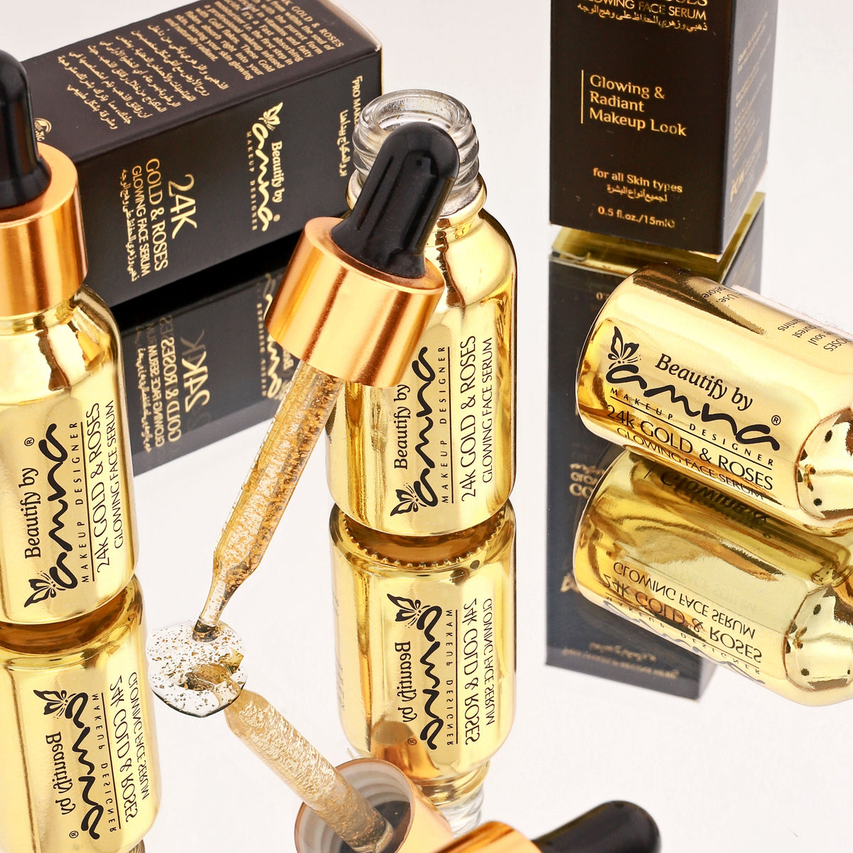 BBA By Suleman - 24k Gold And Roses Serum - 15ml — image 1 — Meeshop Pakistan