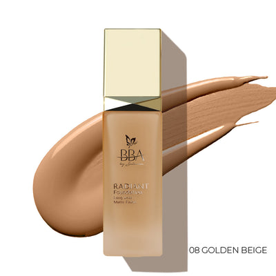 BBA By Suleman - Radiant Foundation - 8 Golden Beige