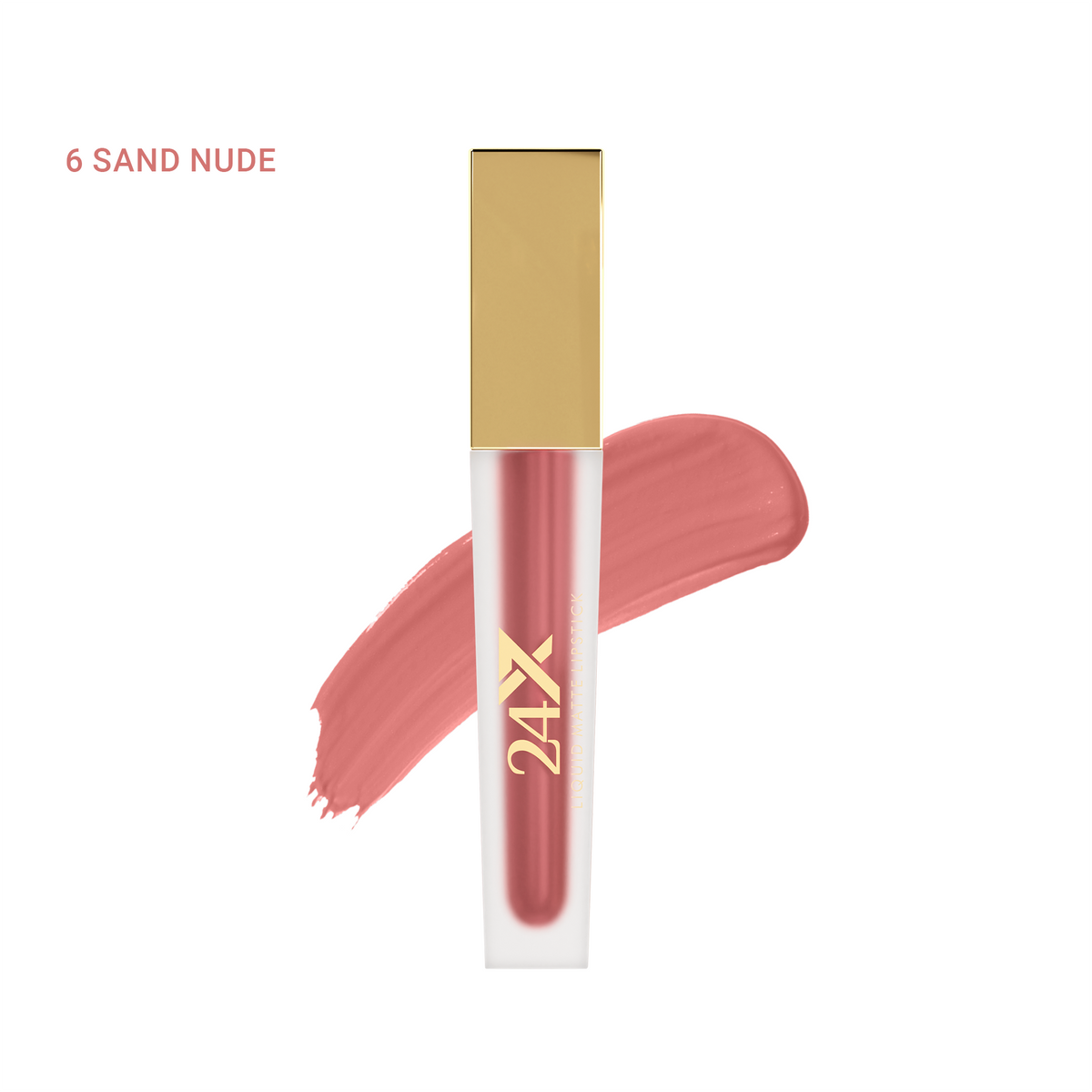 BBA By Suleman - 24x7 Liquid Matte Lipstick - 6 Sand Nude — image 1 — Meeshop Pakistan