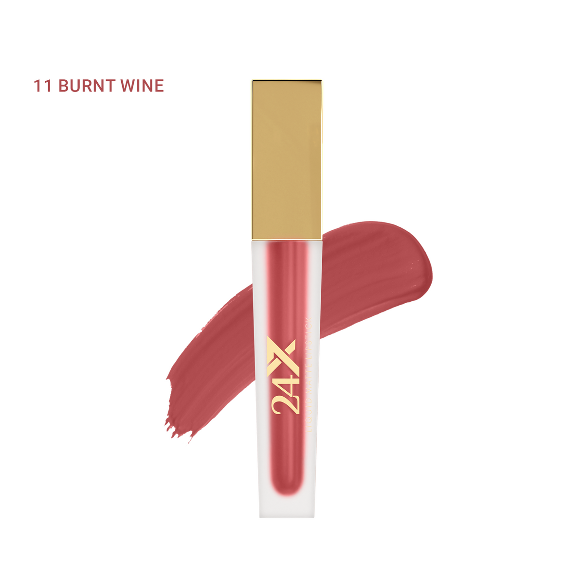 BBA By Suleman - 24x7 Liquid Matte Lipstick - 11 Burnt Wine — image 1 — Meeshop Pakistan