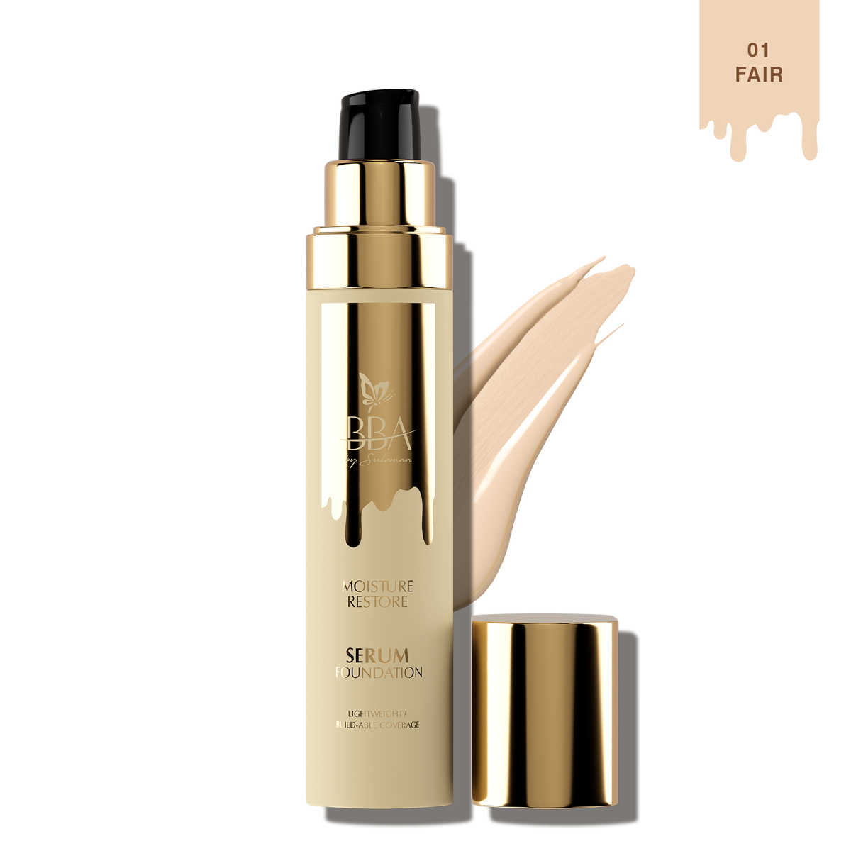 BBA By Suleman - Moisture Restore Serum Foundation - 01 Fair — image 1 — Meeshop Pakistan