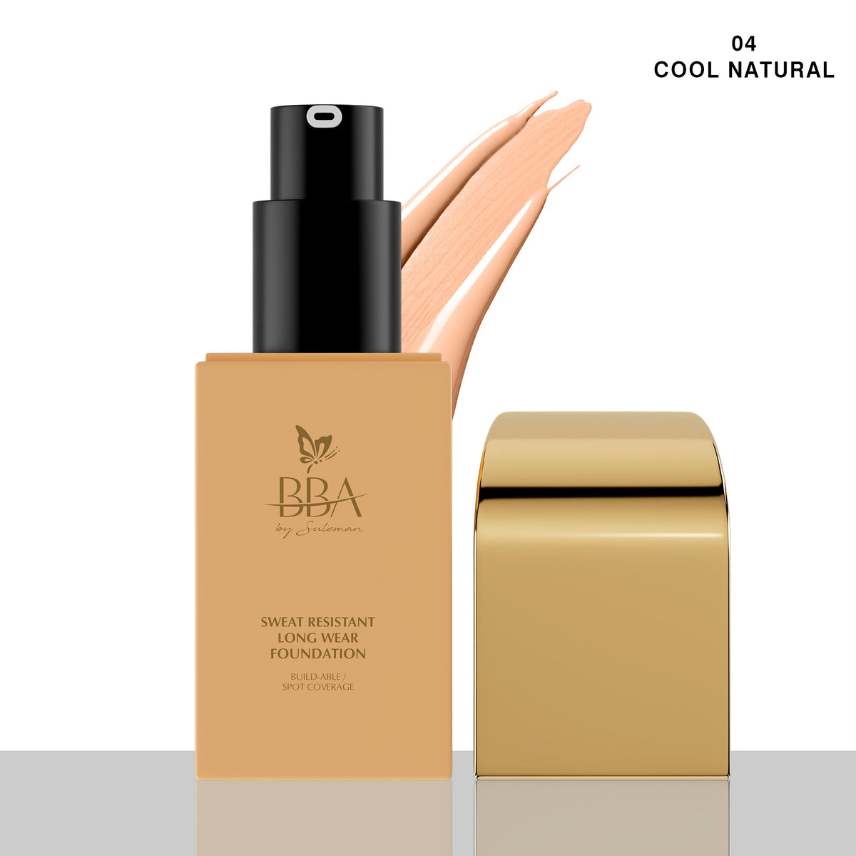 BBA By Suleman - Sweat Resistant Foundation - 04 Cool Natural — image 1 — Meeshop Pakistan