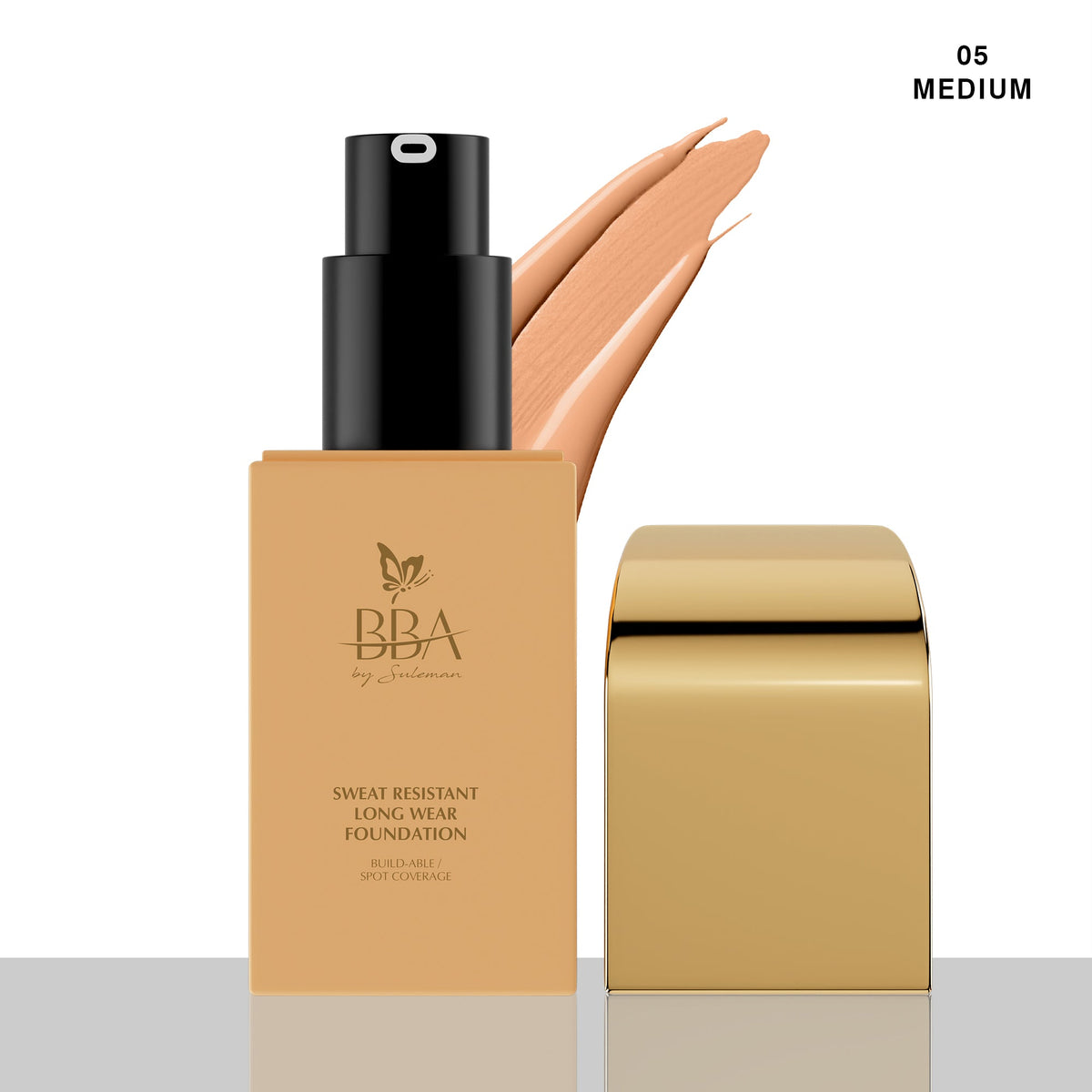 BBA By Suleman - Sweat Resistant Foundation - 05 Medium — image 1 — Meeshop Pakistan