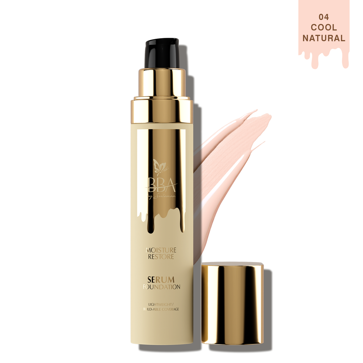 BBA By Suleman - Moisture Restore Serum Foundation - 04 Cool Natural — image 1 — Meeshop Pakistan