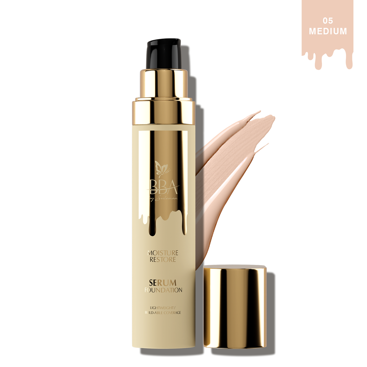 BBA By Suleman - Moisture Restore Serum Foundation - 05 Medium — image 1 — Meeshop Pakistan