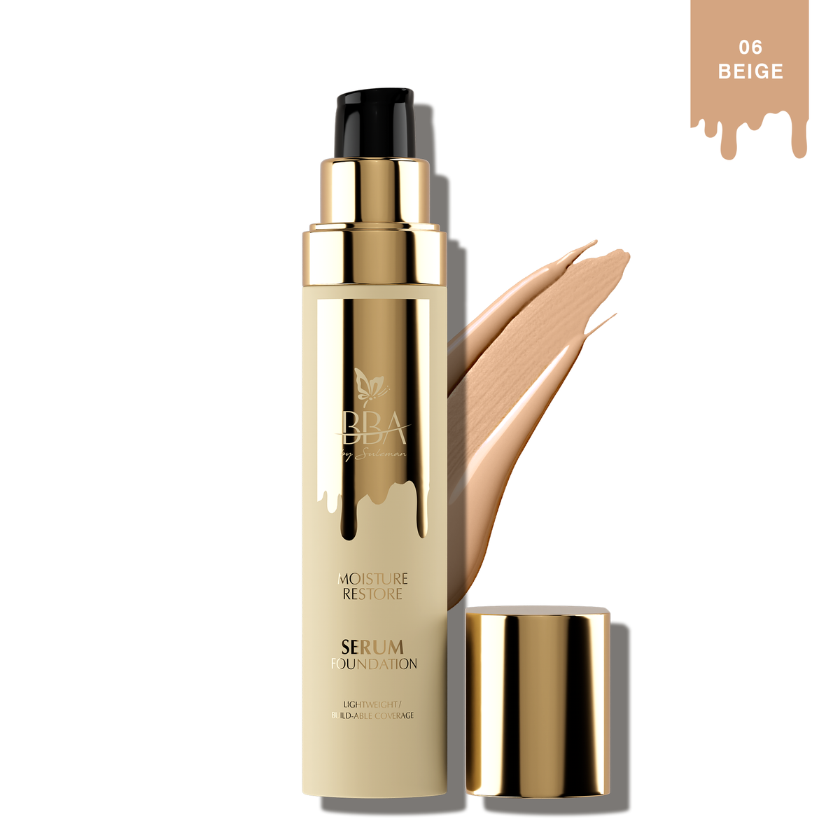 BBA By Suleman - Moisture Restore Serum Foundation - 06 Beige — image 1 — Meeshop Pakistan