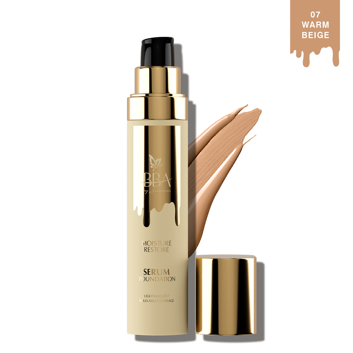 BBA By Suleman - Moisture Restore Serum Foundation - 07 Warm Beige — image 1 — Meeshop Pakistan