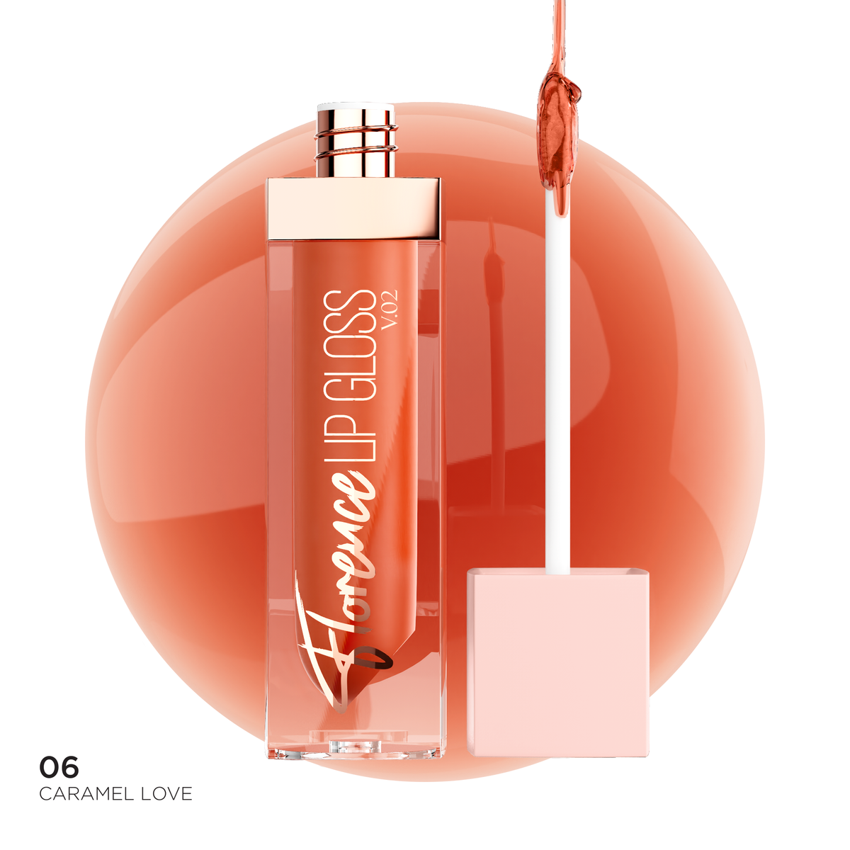 BBA By Suleman - Florence V.02 Lip Gloss - 06 Caramel Love — image 1 — Meeshop Pakistan