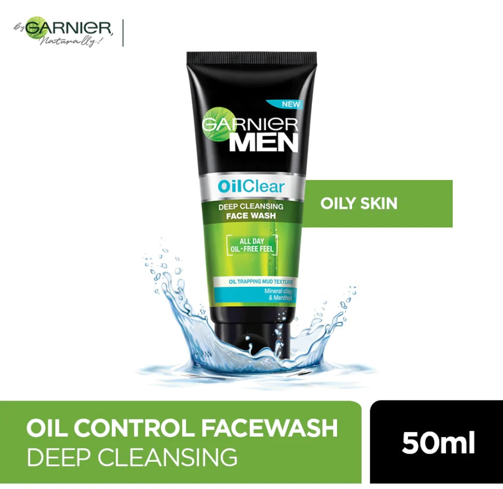 Garnier - Oil Clear Face Wash For Men - 50ml — image 1 — Meeshop Pakistan