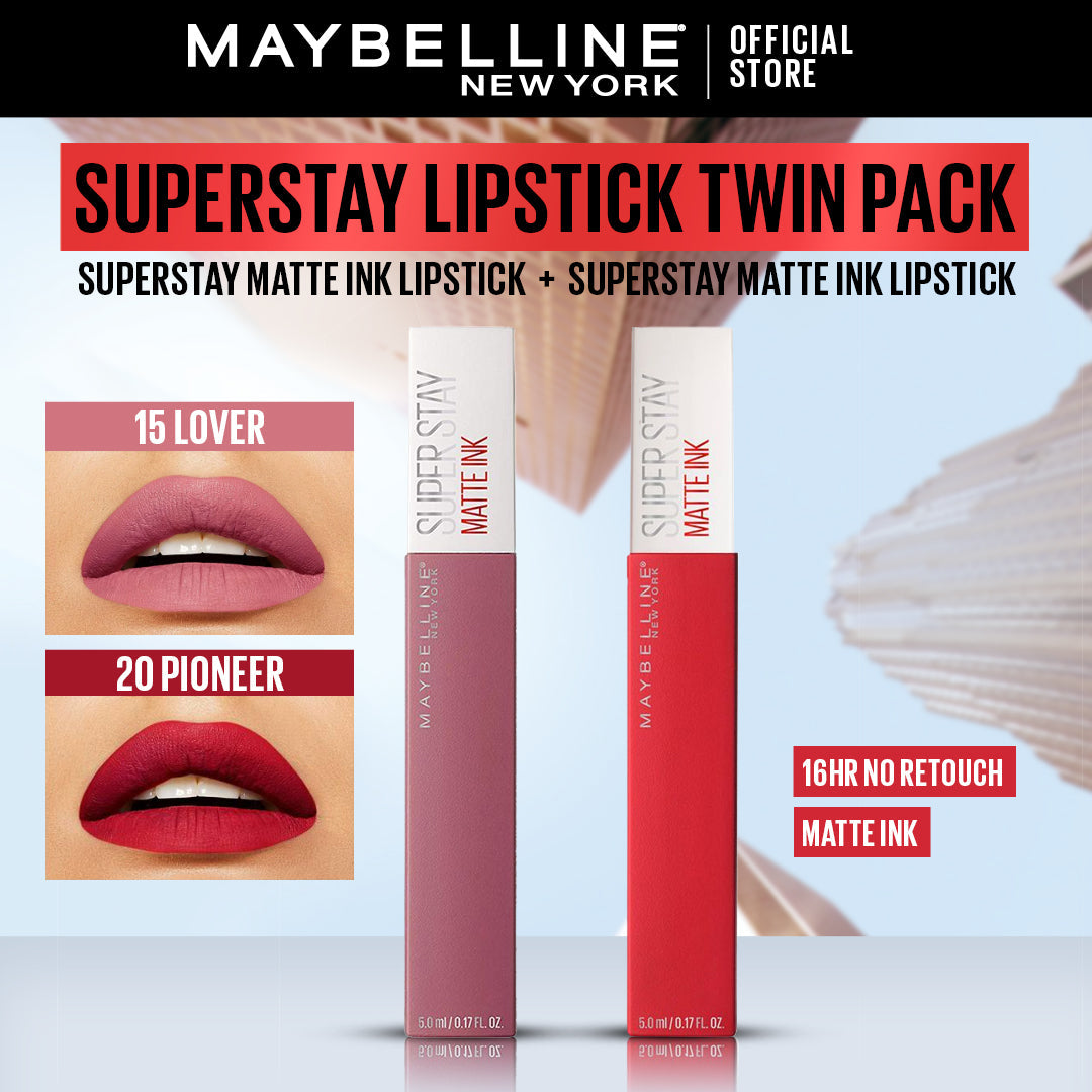 Maybelline - Superstay Liquid Lipstick Twin Pack — image 1 — Meeshop Pakistan