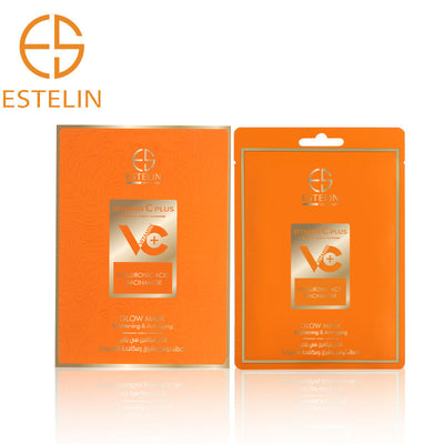 Estelin - Vitamin C Plus Brightening & Anti-Aging Glow Mask (Pack of 10)
