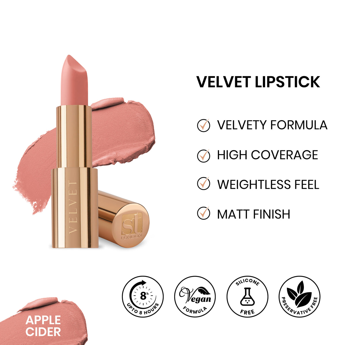 ST London - Velvet Ultra Matt Lipstick - Apple Cider — image 1 — Meeshop Pakistan