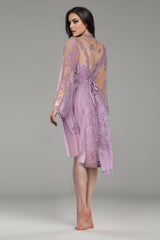 BLS - Babette Silk And Lace Nighty - Rose view 2