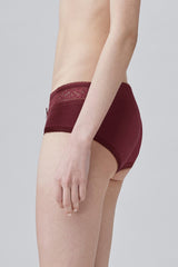 BLS - Papillon Cotton Panty - Burgundy view 3