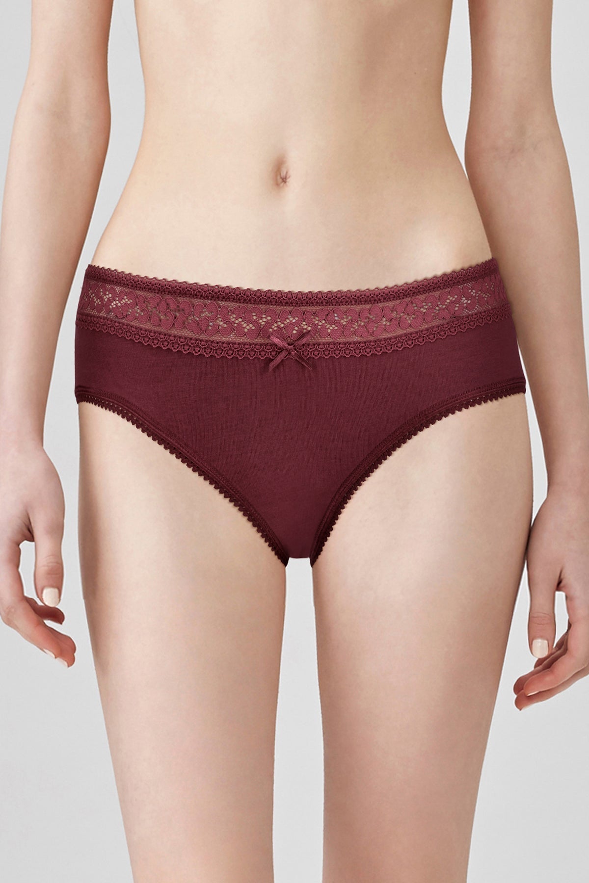 BLS - Papillon Cotton Panty - Burgundy — image 1 — Meeshop Pakistan