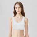 BLS - Zalfa Non Padded Cotton Teen Crop Top - White