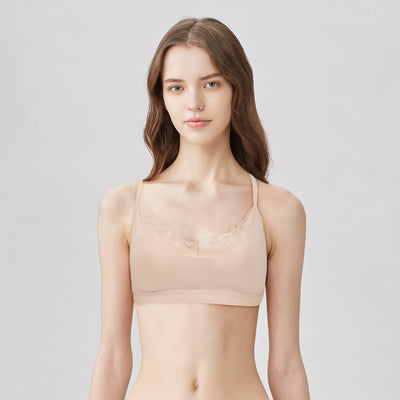 BLS - Zelia Padded Cotton Teen Bra - Skin