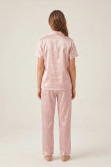 BLS - Be My Love Satin Pajama Set - Pink view 3