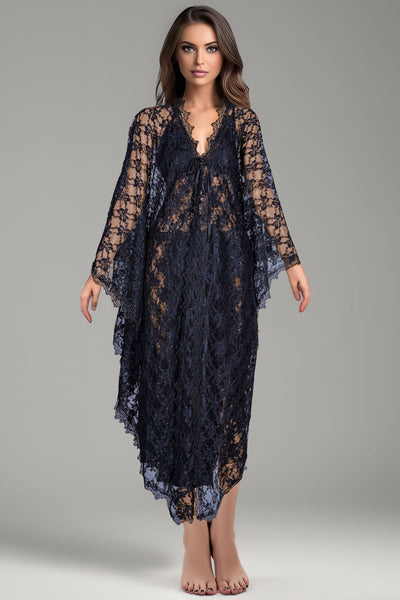 BLS - Bella Silk And Lace Nighty - Black