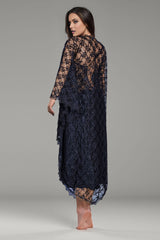 BLS - Bella Silk And Lace Nighty - Black view 2