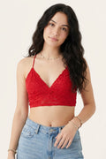 BLS - Belle Non Padded Lace Bralette - Red