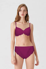 BLS - Breathable Wired And Light Padded Bra - Ruby view 1
