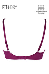 BLS - Breathable Wired And Light Padded Bra - Ruby view 4