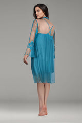 BLS - Bree Silk And Lace Nighty - Green view 2