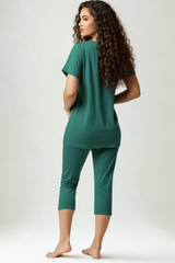 BLS - Breeze Viscose Pajama Set - Green view 2