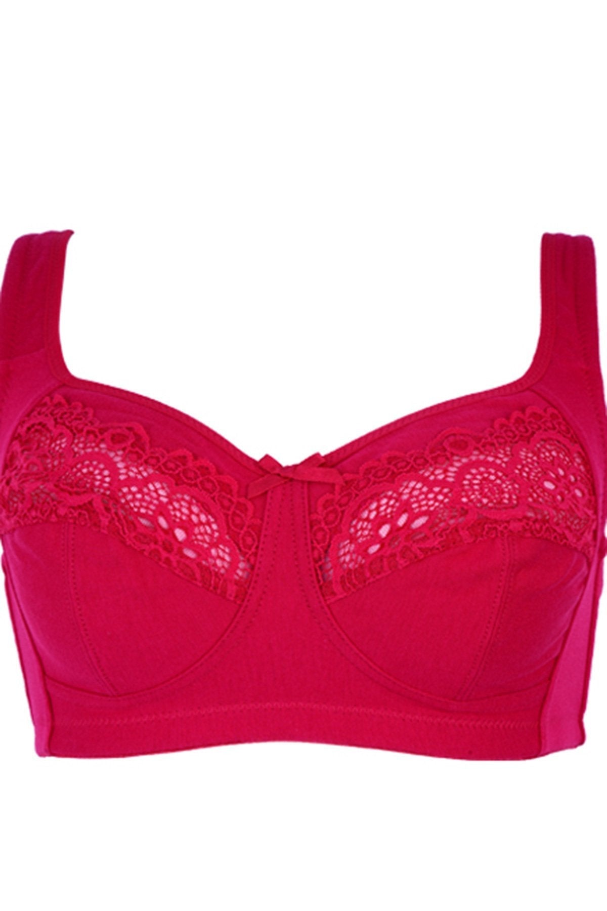 BLS - Cece Non Wired And Non Padded Cotton Bra - Burgundy — image 1 — Meeshop Pakistan