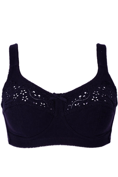BLS - Clarise Non Wired And Non Padded Cotton Bra - Black