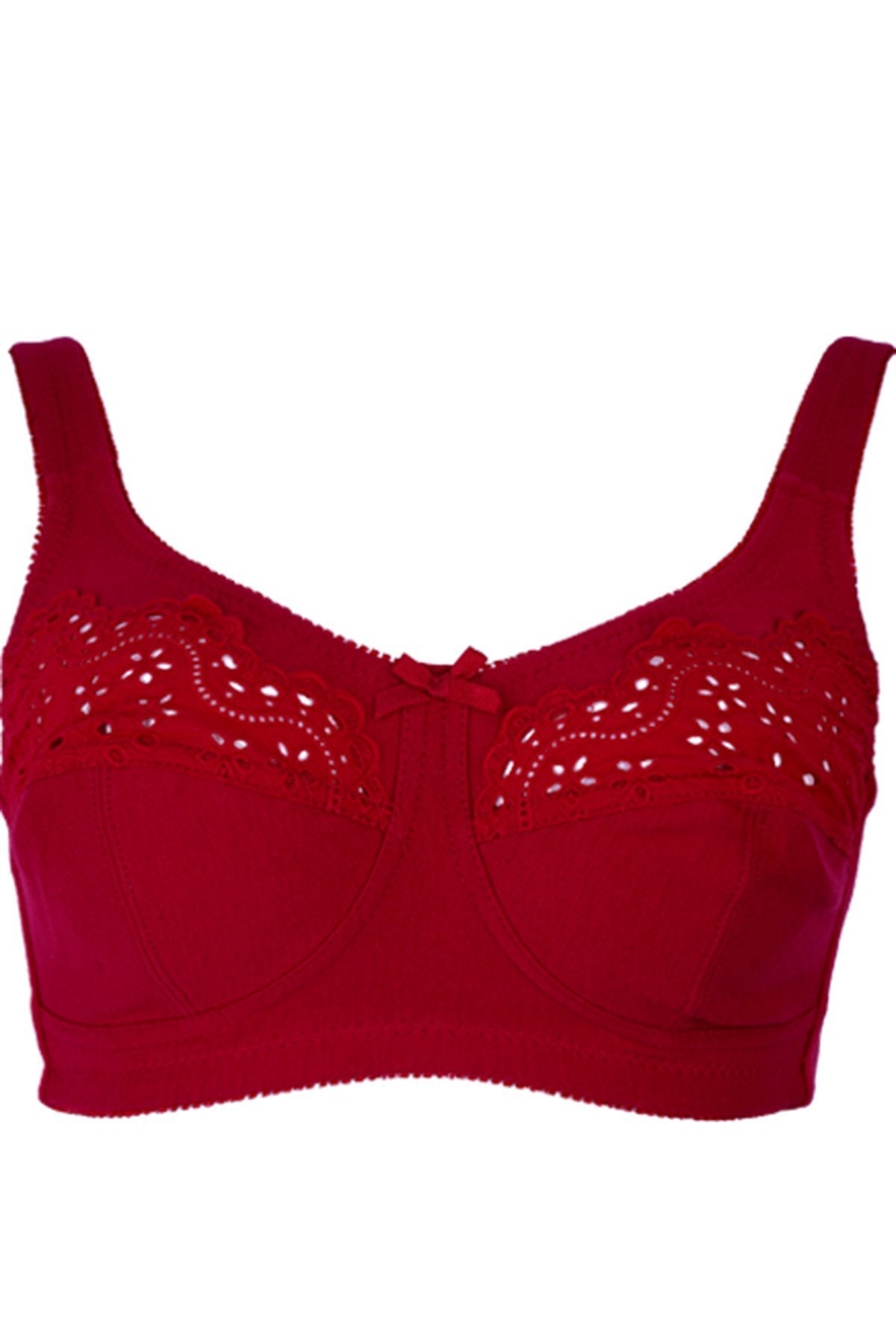 BLS - Clarise Non Wired And Non Padded Cotton Bra - Burgundy — image 1 — Meeshop Pakistan