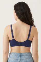 BLS - Calantha Non Wired And Non Padded Cotton Bra - Navy Blue view 2