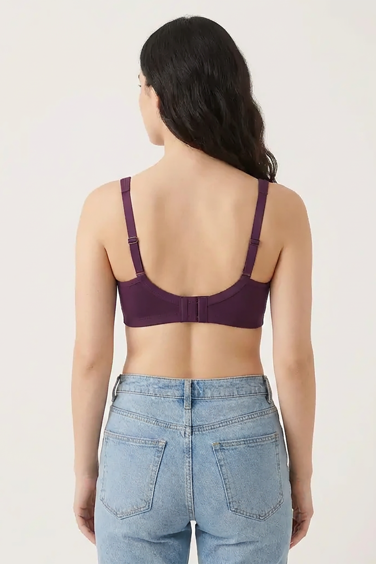 BLS - Calantha Non Wired And Non Padded Cotton Bra - Purple — image 2 — Meeshop Pakistan