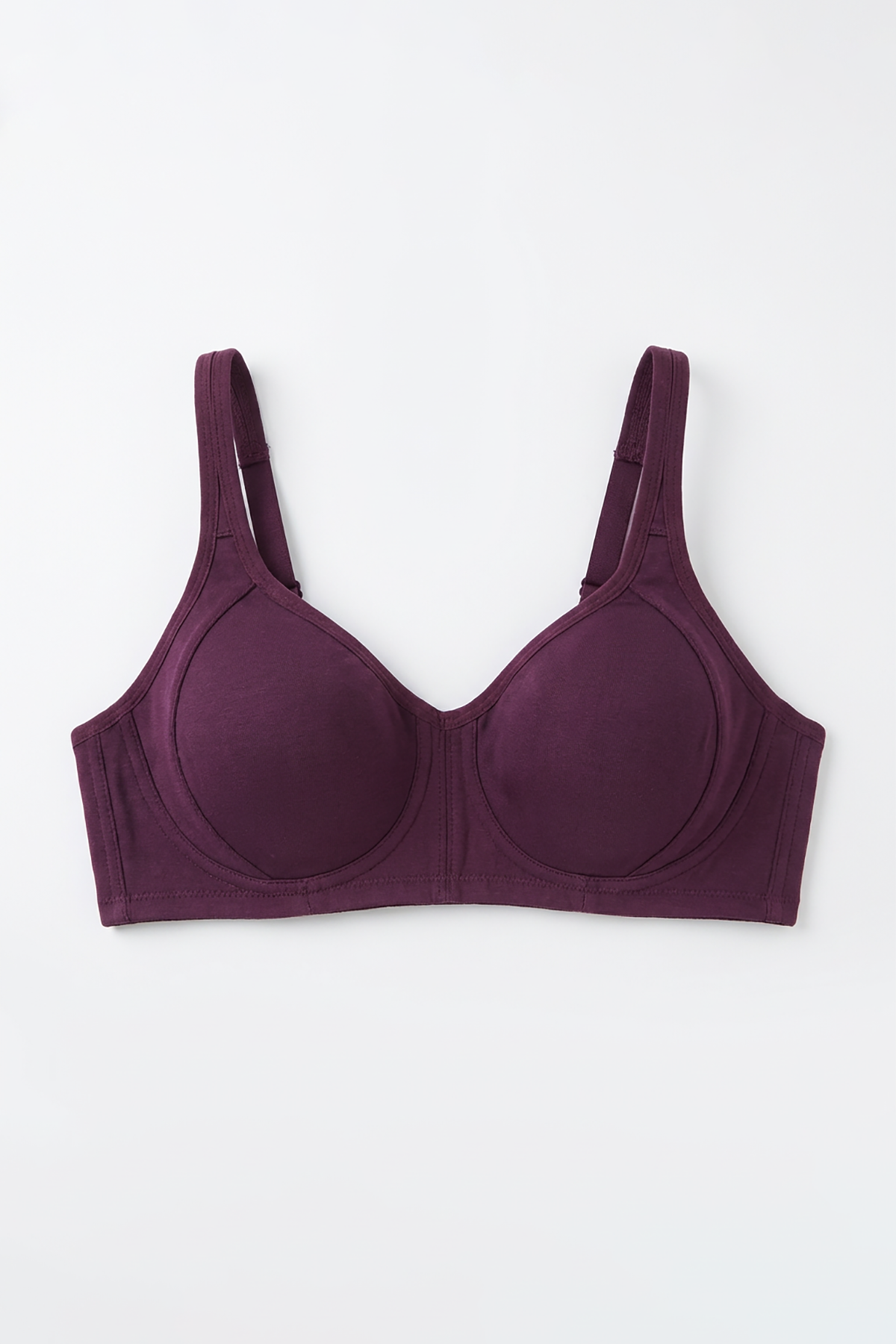 BLS - Calantha Non Wired And Non Padded Cotton Bra - Purple — image 4 — Meeshop Pakistan