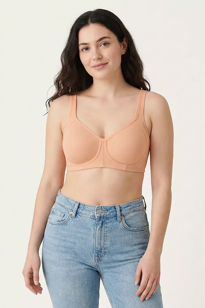 BLS - Calantha Non Wired And Non Padded Cotton Bra - Salmon