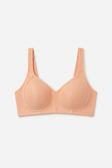 BLS - Calantha Non Wired And Non Padded Cotton Bra - Salmon view 3