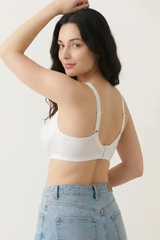 BLS - Calantha Non Wired And Non Padded Cotton Bra - White view 2