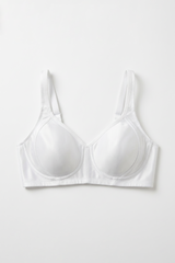 BLS - Calantha Non Wired And Non Padded Cotton Bra - White view 4
