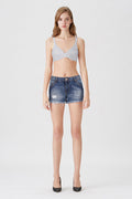 BLS - Camille Wired And Non Padded Cotton Bra - Gray Melange