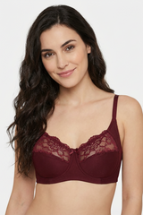 BLS - Cansu Non Wired And Non Padded Cotton Bra - Berry view 1