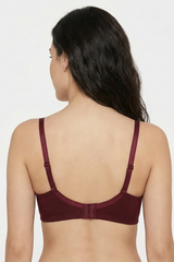 BLS - Cansu Non Wired And Non Padded Cotton Bra - Berry view 2