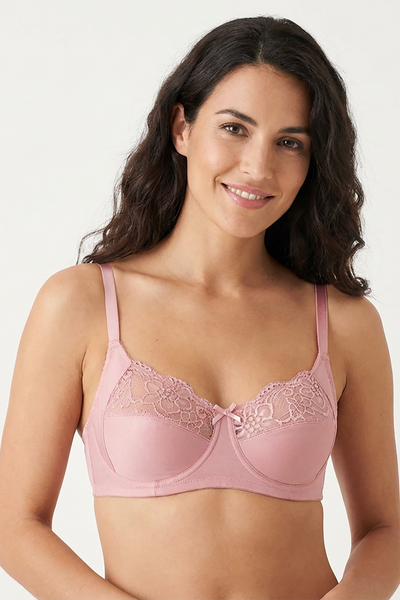 BLS - Cansu Non Wired And Non Padded Cotton Bra - Cosmo Pink