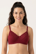BLS - Caprina Non Wired And Non Padded Cotton Bra - Burgundy