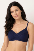 BLS - Caprina Non Wired And Non Padded Cotton Bra - Mid Blue