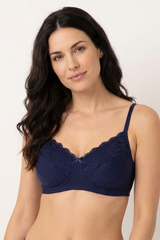 BLS - Caprina Non Wired And Non Padded Cotton Bra - Mid Blue view 1