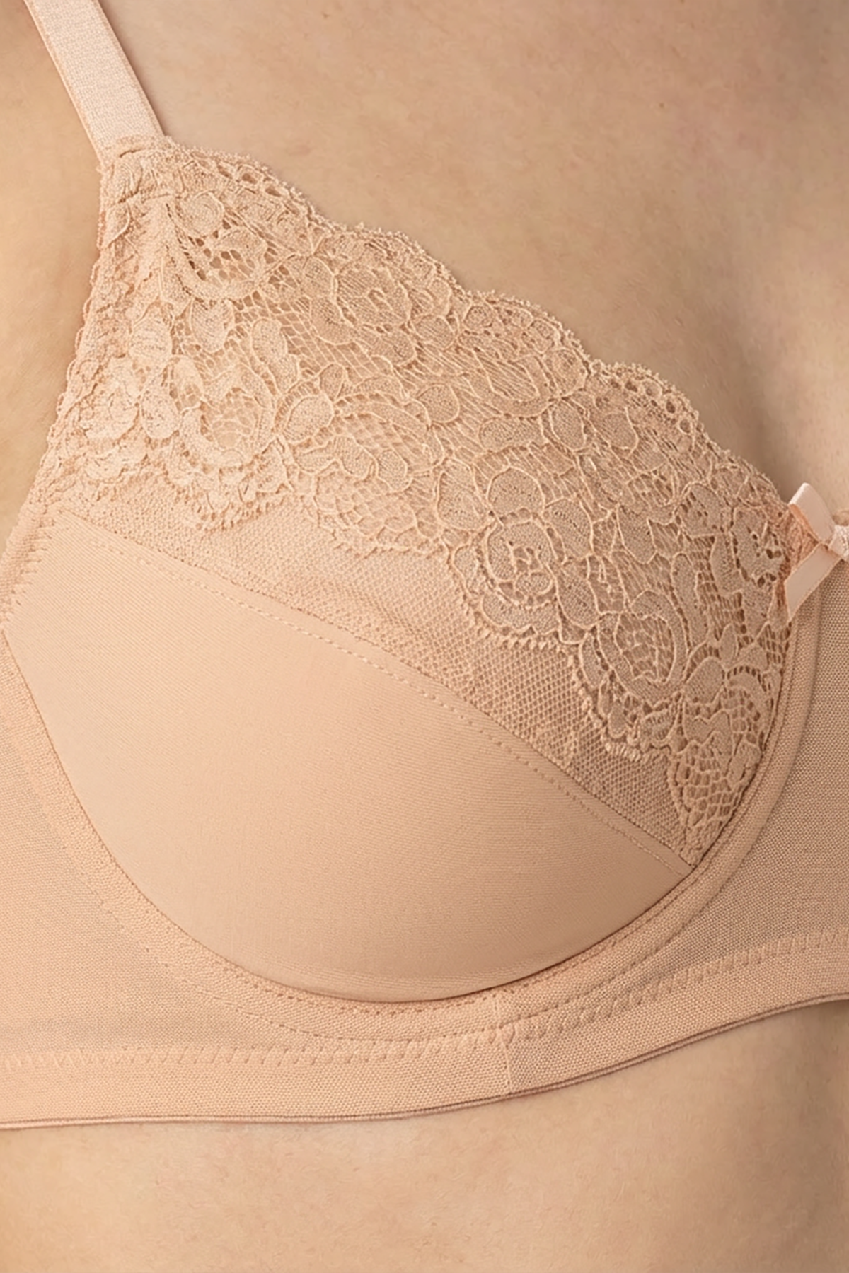 BLS - Caprina Non Wired And Non Padded Cotton Bra - Skin — image 3 — Meeshop Pakistan