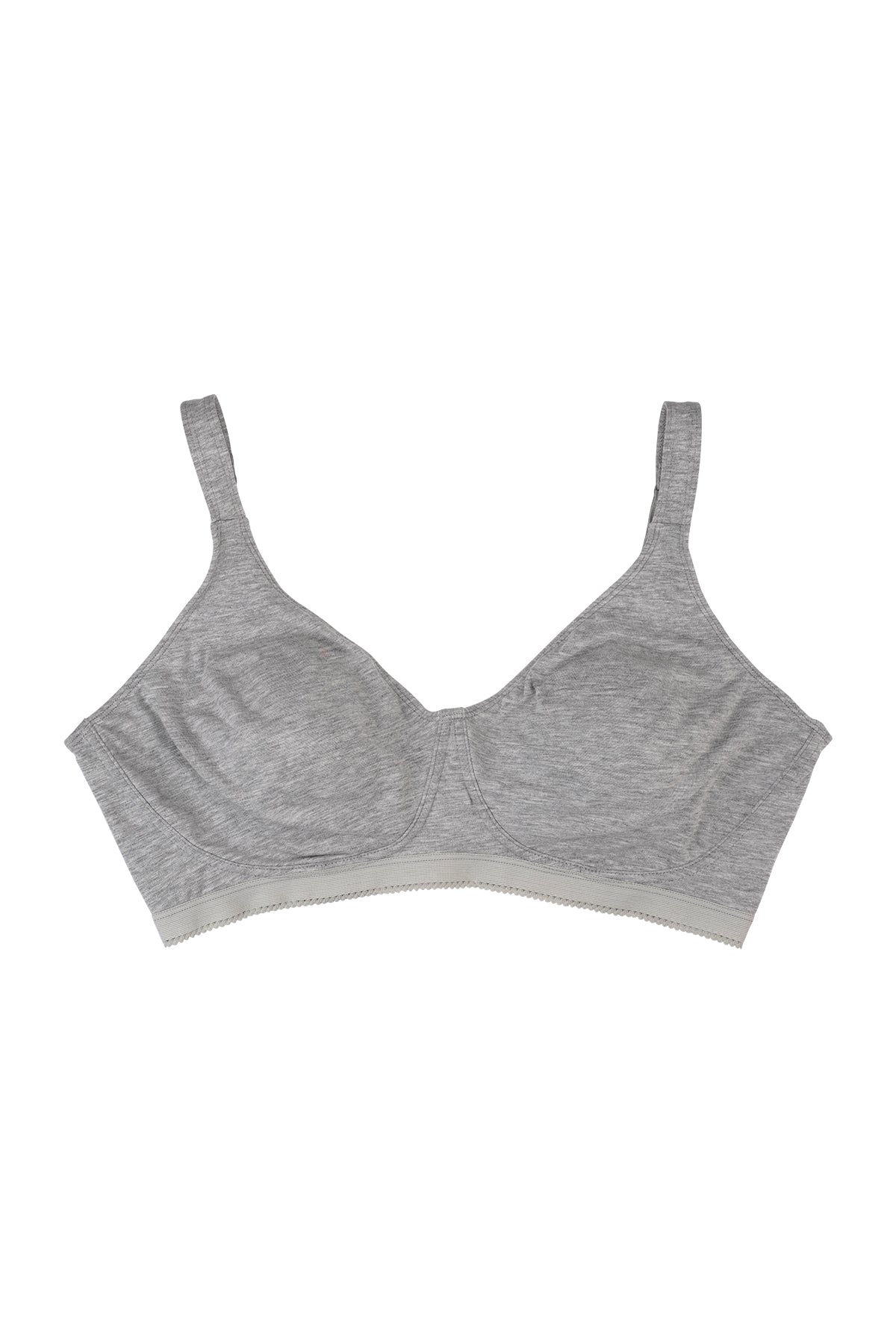 BLS - Carole Non Wired And Non Padded Cotton Bra - Gray Melange — image 1 — Meeshop Pakistan