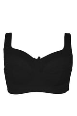 BLS - Cece Non Wired And Non Padded Cotton Bra - Black view 3